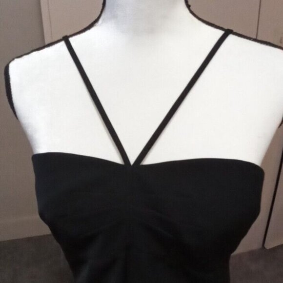 Whimsical Elegance Black Dress Size 6 Evening Sleek Modern Minimalist Chic - Picture 4 of 8